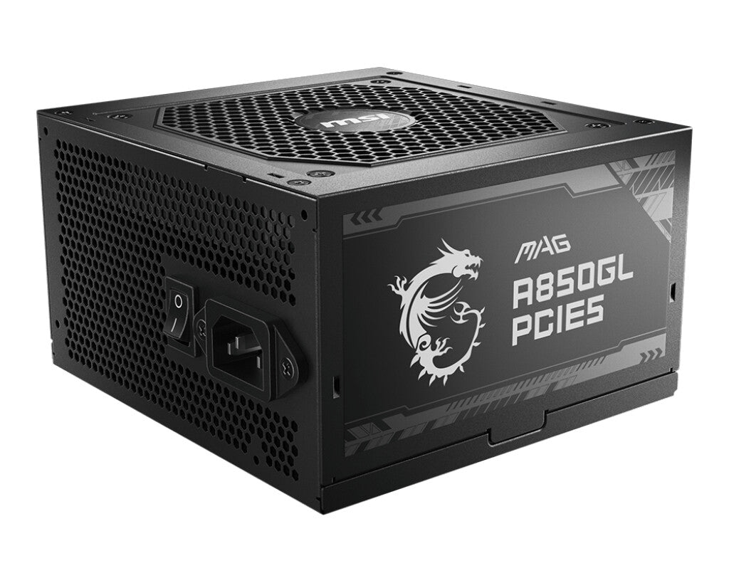 MSI MAG A850GL PCIE5 enhed til strømforsyning 850 W 20+4 pin ATX ATX Sort