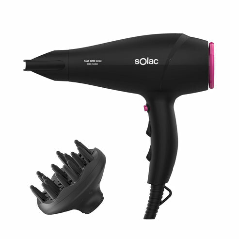 Solac SH7083 hårtørrer 2200 W Sort