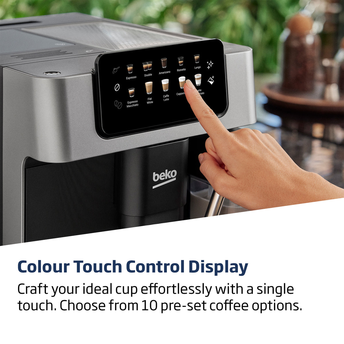 Beko CEG7304X CaffeExperto Bean To Cup Coffee Machine with Integrated Milk Jug