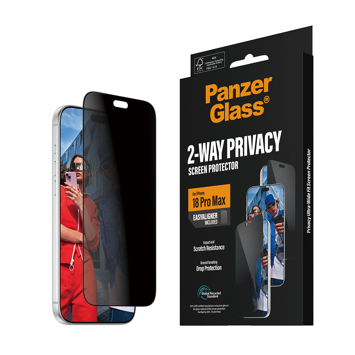 PanzerGlass Sort Transparent Apple iPhone 18 Pro Max