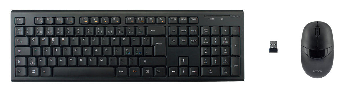 Deltaco TB-114 tastatur og mus