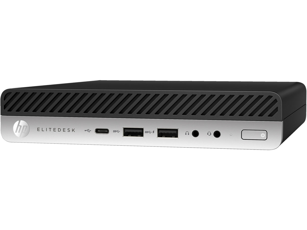 T1A HP EliteDesk 800 G5 Refurbished Intel® Core™ i5 i5-9500T 16 GB DDR4-SDRAM 256 GB SSD Windows 11 Pro Mini PC Sort, Sølv