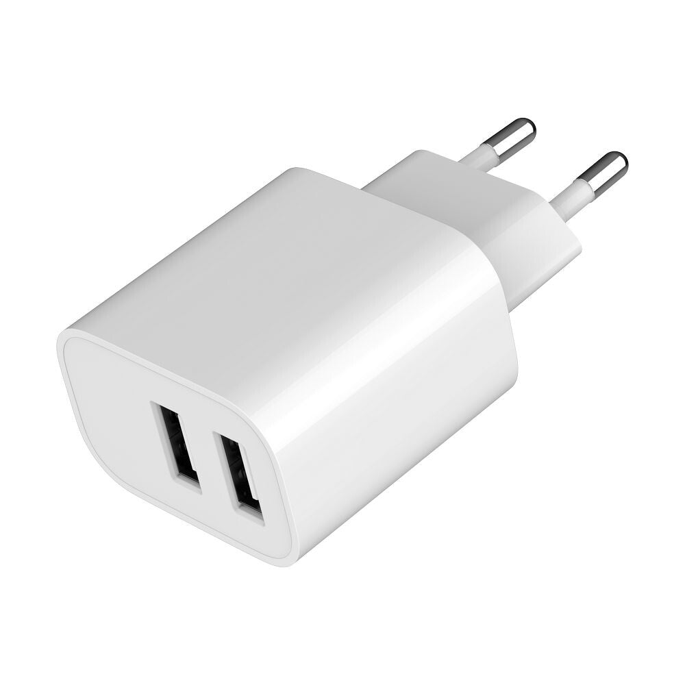 Gembird TA-UC-2A12-01 oplader til mobil enhed Smartphone, SmartWatch, Tablet Hvid Vekselstrøm Indendørs