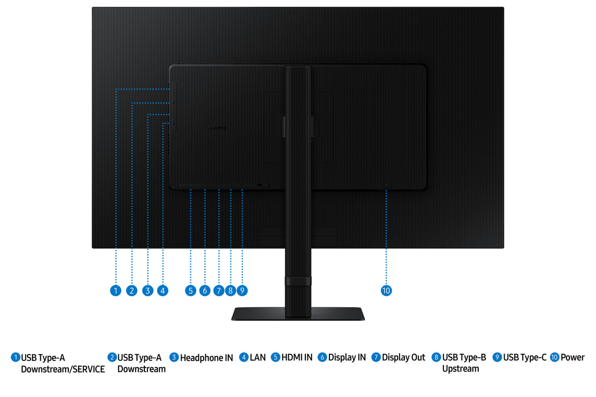 Samsung S60UD computerskærm 81,3 cm (32") 2560 x 1440 pixel Quad HD LCD Sort