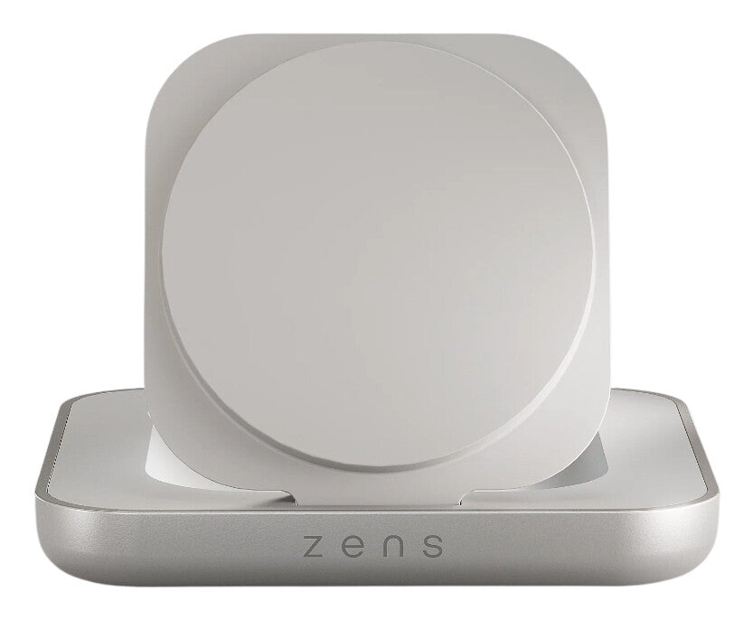 ZENS ZESC20W/00 oplader til mobil enhed Hovedtelefoner, Smartphone, Ur Hvid, Sølv USB Trådløs opladning Hurtig opladning Indendørs