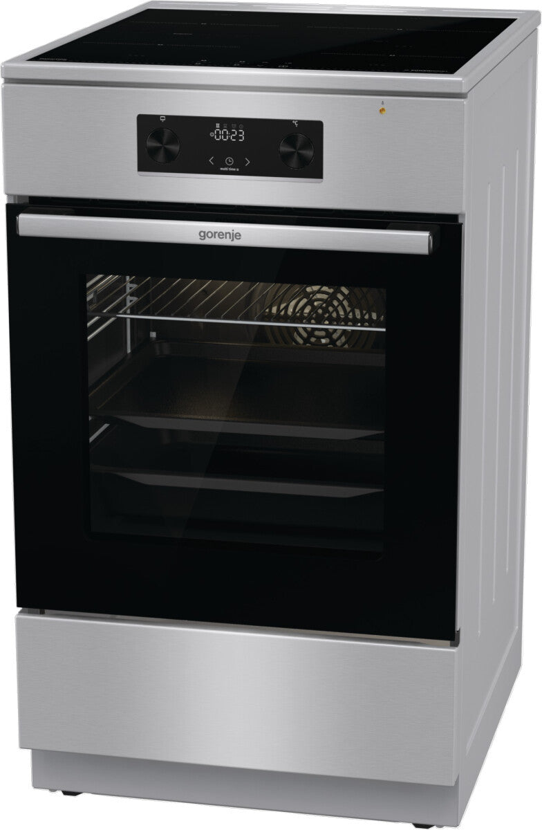 Gorenje 740742 komfur og ovn Fritstående komfur Elektrisk Zone induktionskogeplade Rustfrit stål