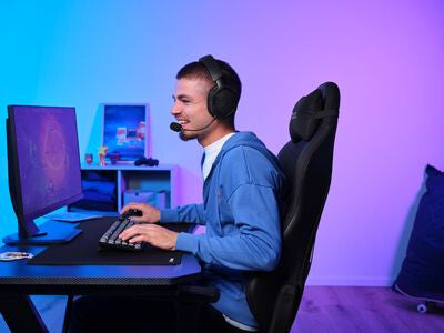 Trust GXT 493 Carus Headset Kabel & trådløs Headset, Hjelm Spil USB Type-C / USB Type-A Bluetooth Sort