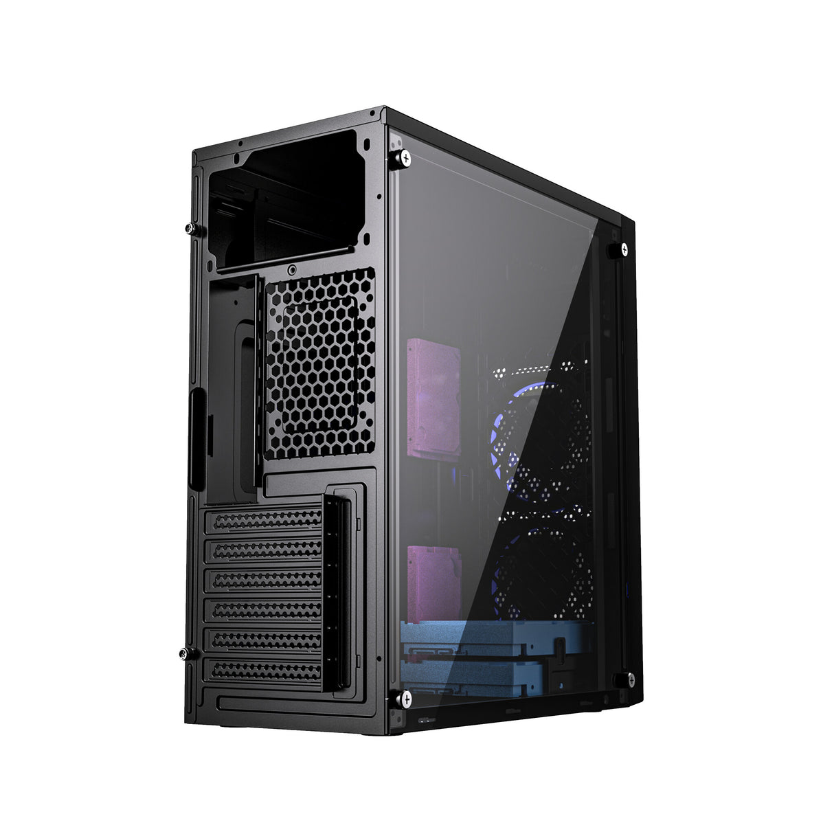 Gembird Fornax M100B Midi Tower Sort