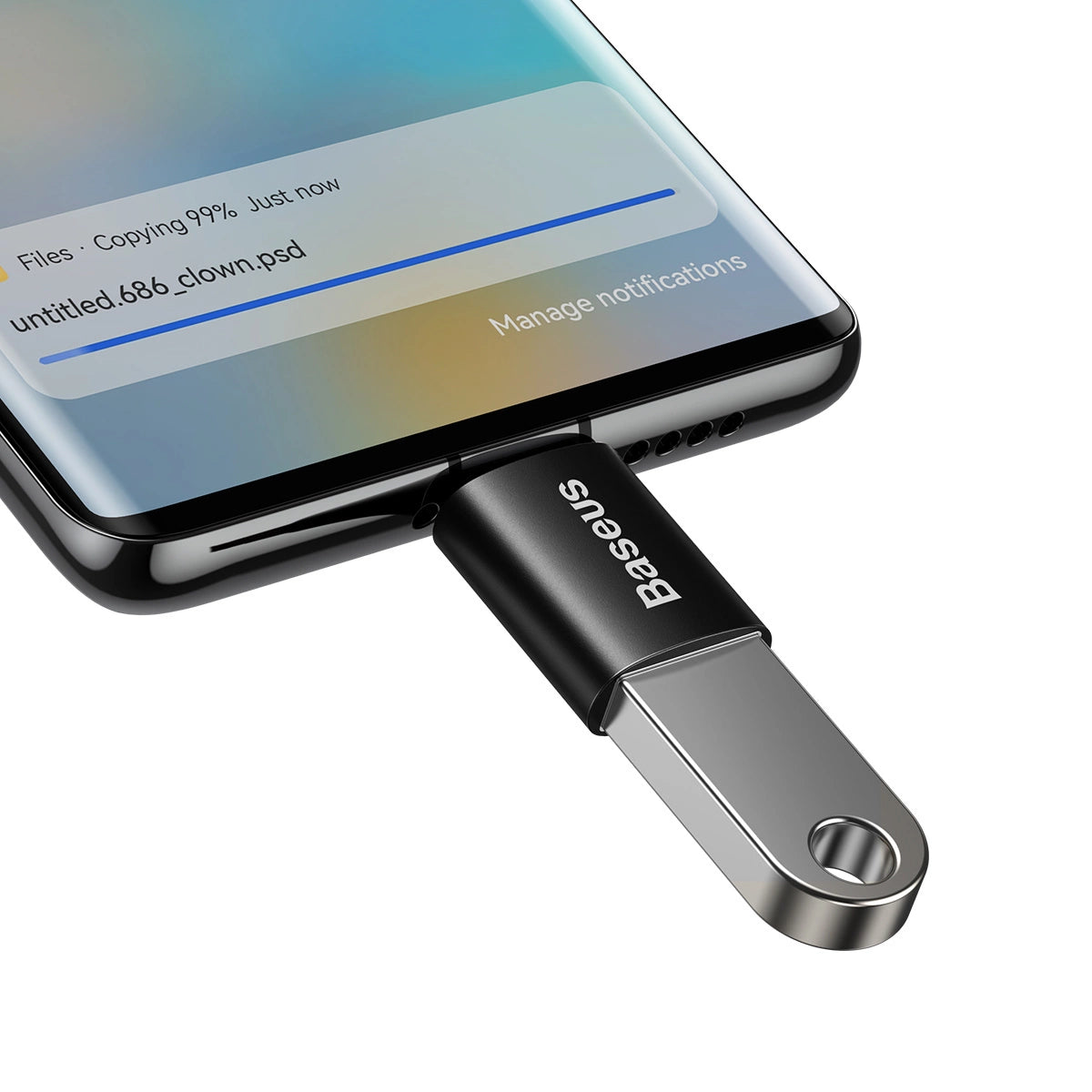 Baseus Ingenuity Series USB-C til USB-A 10Gb/s adapter - sort