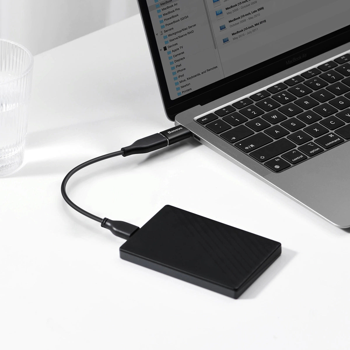 Baseus Ingenuity Series USB-C til USB-A 10Gb/s adapter - sort