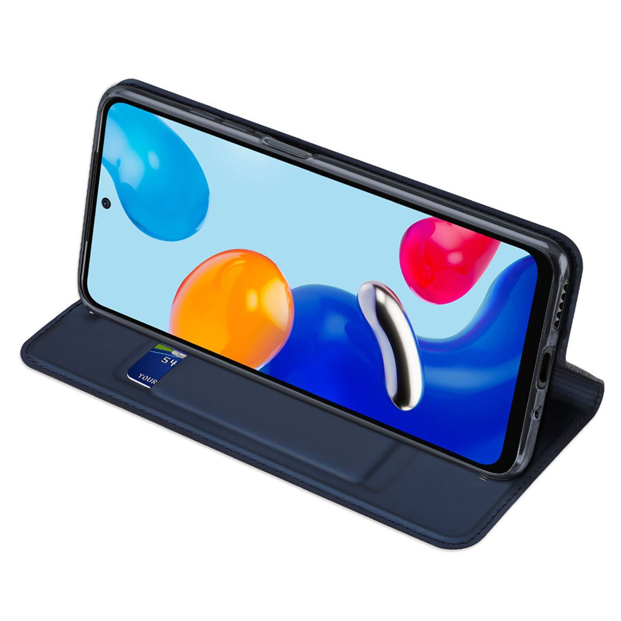 Dux Ducis Skin Pro Hylster Cover Flip Cover til Xiaomi Redmi Note 11S / Note 11 blå