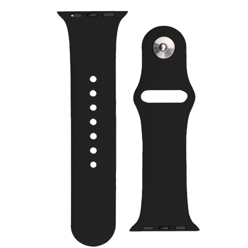 Silikone rem APS til Apple Watch 38/40/41mm urrem - sort