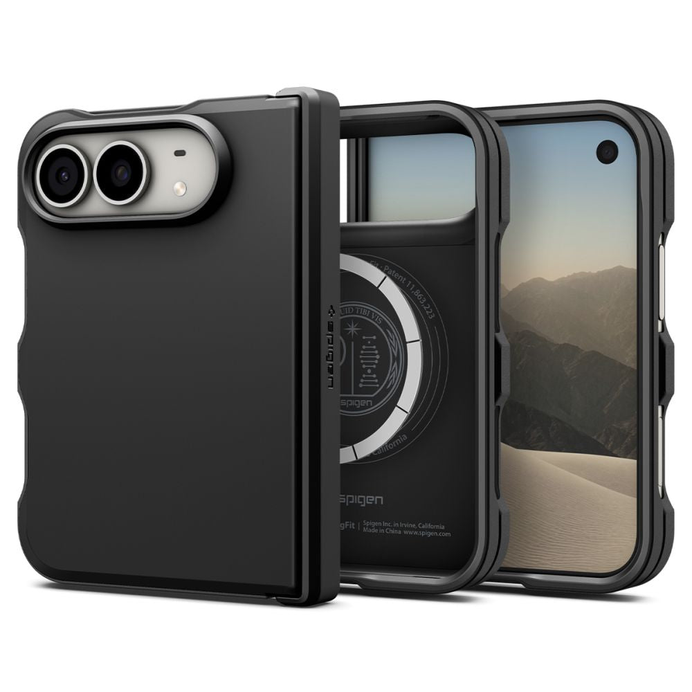 Spigen Tough Armor T MagSafe-cover til iPhone Duo – sort