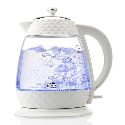 Eta Crystal electric kettle 1.7 L 2200 W Transparent, White