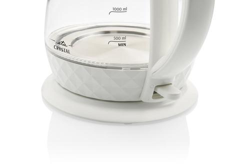 Eta Crystal electric kettle 1.7 L 2200 W Transparent, White