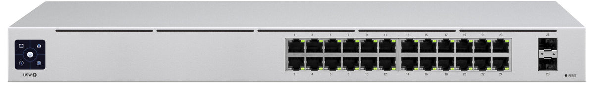 Ubiquiti UniFi USW-24 netværksswitch Administreret L2 Gigabit Ethernet (10/100/1000) Sølv