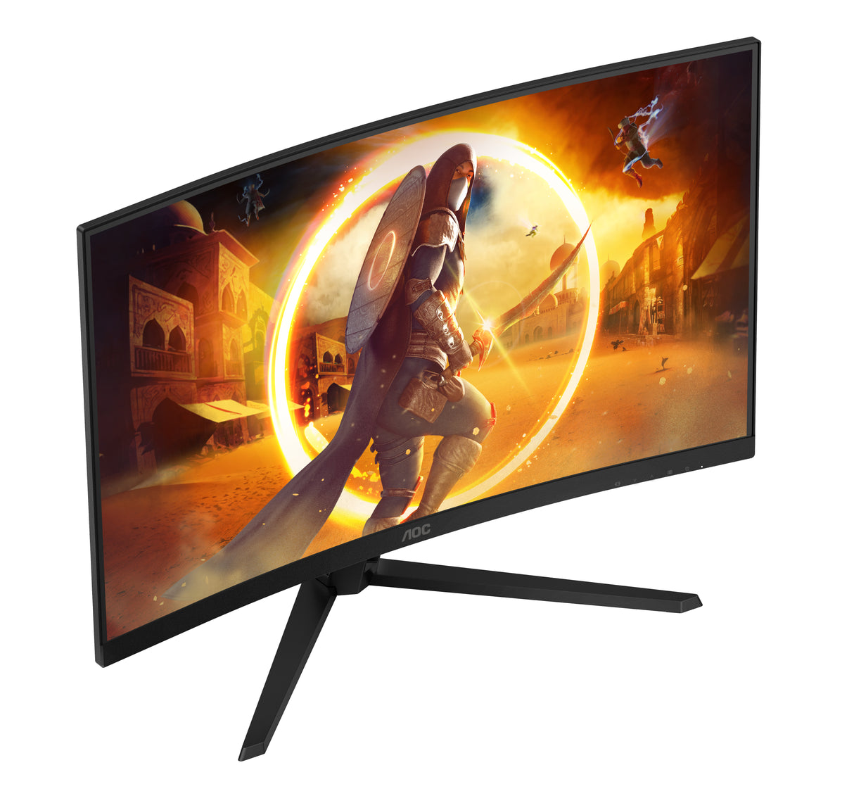 AOC G4 CQ32G4VE computerskærm 81,3 cm (32") 2560 x 1440 pixel Quad HD LCD Sort, Grå