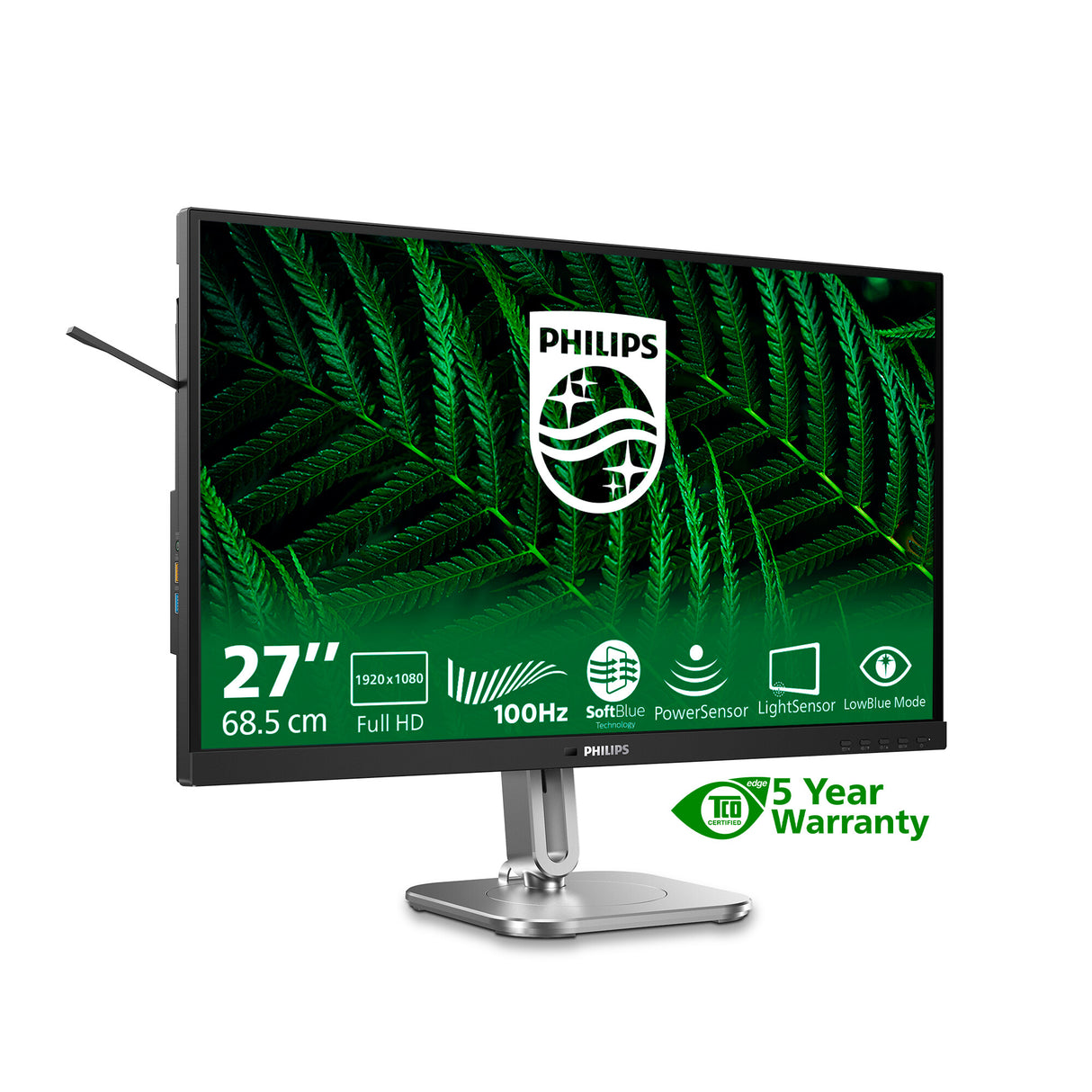 Philips 5000 series 27B2G5200/00 computerskærm 68,6 cm (27") 1920 x 1080 pixel Fuld HD LCD Anthracit