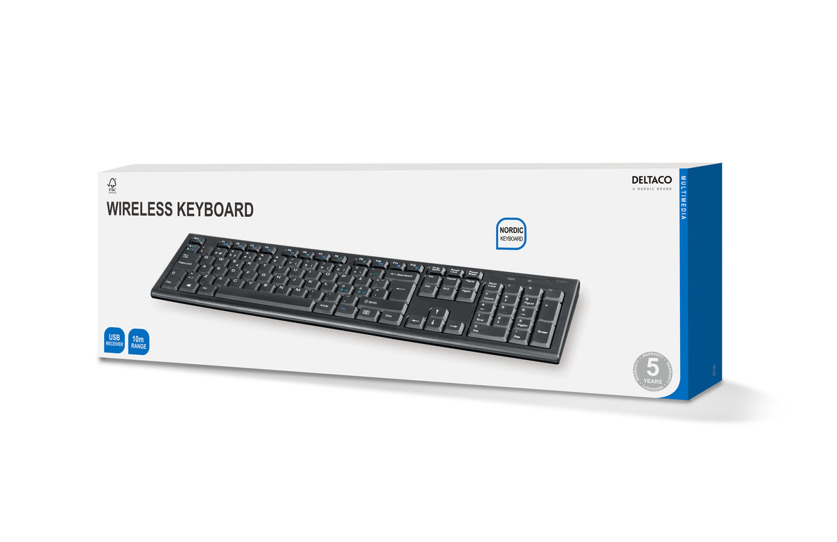 Deltaco TB-122 tastatur