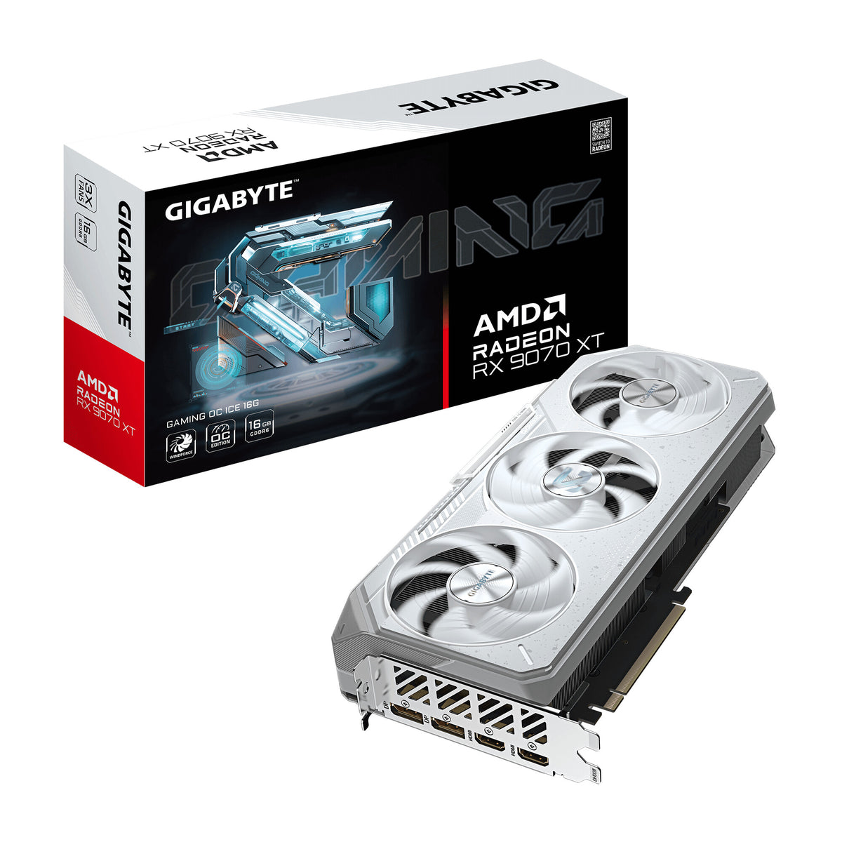 GIGABYTE Radeon RX 9070 XT GAMING OC ICE 16G Graphics Card