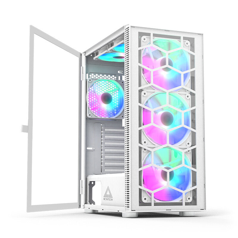 Montech X3 GLASS Midi Tower Hvid
