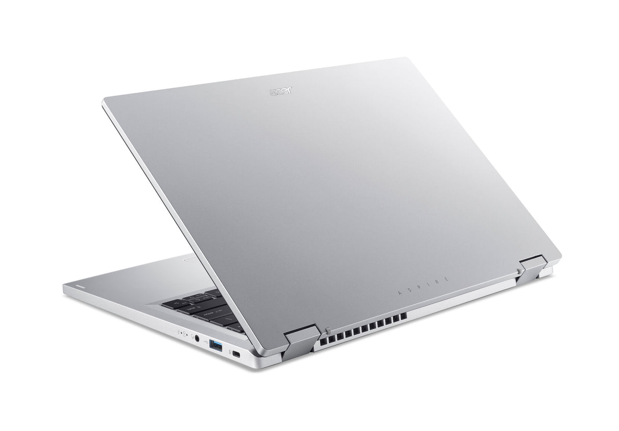 Acer Aspire Go Spin 14 AGSP14-31PT-C72L Intel® N N150 Hybrid (2-i-1) 35,6 cm (14") Berøringsskærm WUXGA 16 GB LPDDR5-SDRAM 512 GB SSD Wi-Fi 6 (802.11ax) Windows 11 Home Sølv