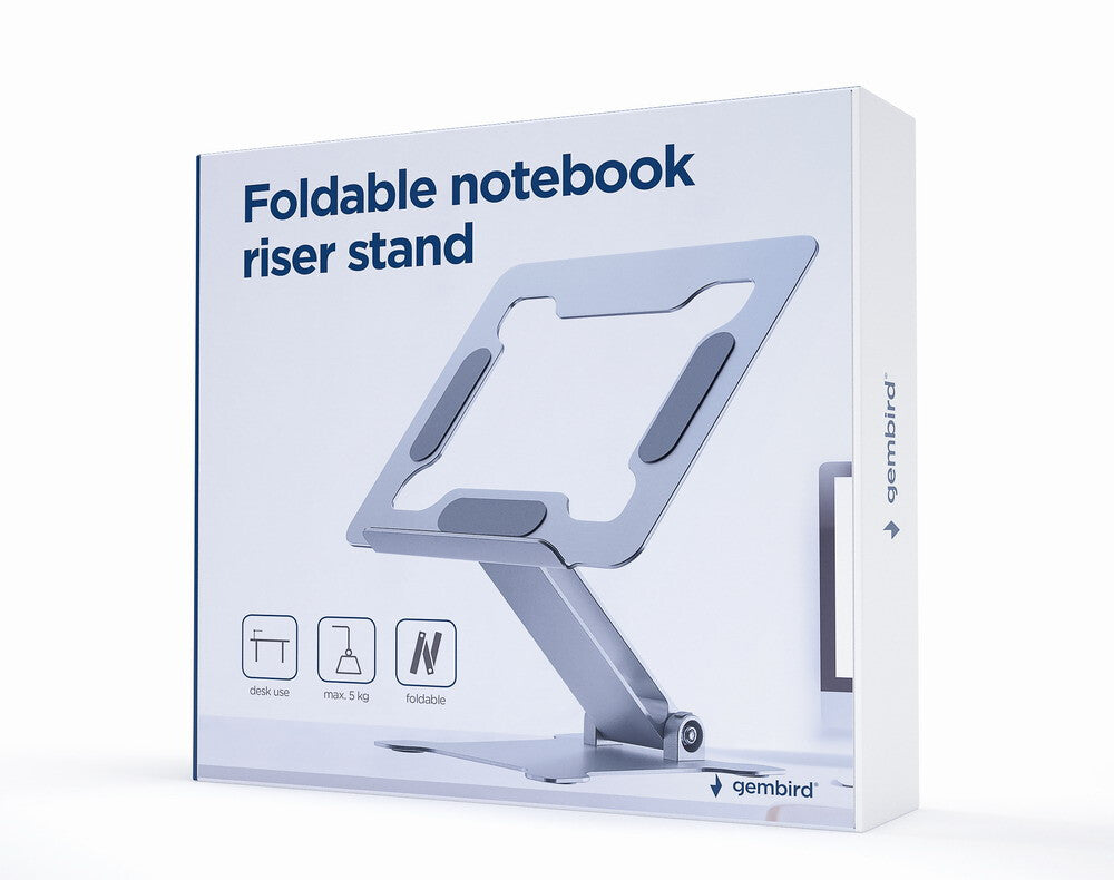 Gembird NBS-D1-03 laptop stativ Sølv 39,6 cm (15.6")
