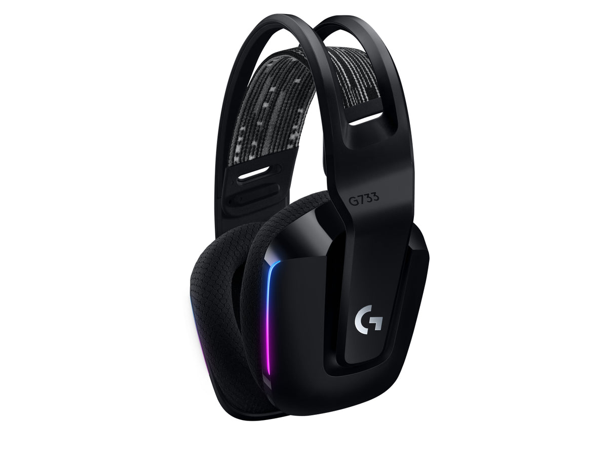 Logitech G G733 LIGHTSPEED Wireless RGB Gaming Headset Trådløs Høretelefoner Sort