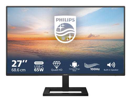 Philips 1000 series 27E1N1600AE/23 LED display 68,6 cm (27") 2560 x 1440 pixel Quad HD LCD Sort