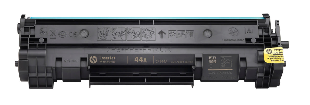 HP Original 44A LaserJet-tonerpatron, sort