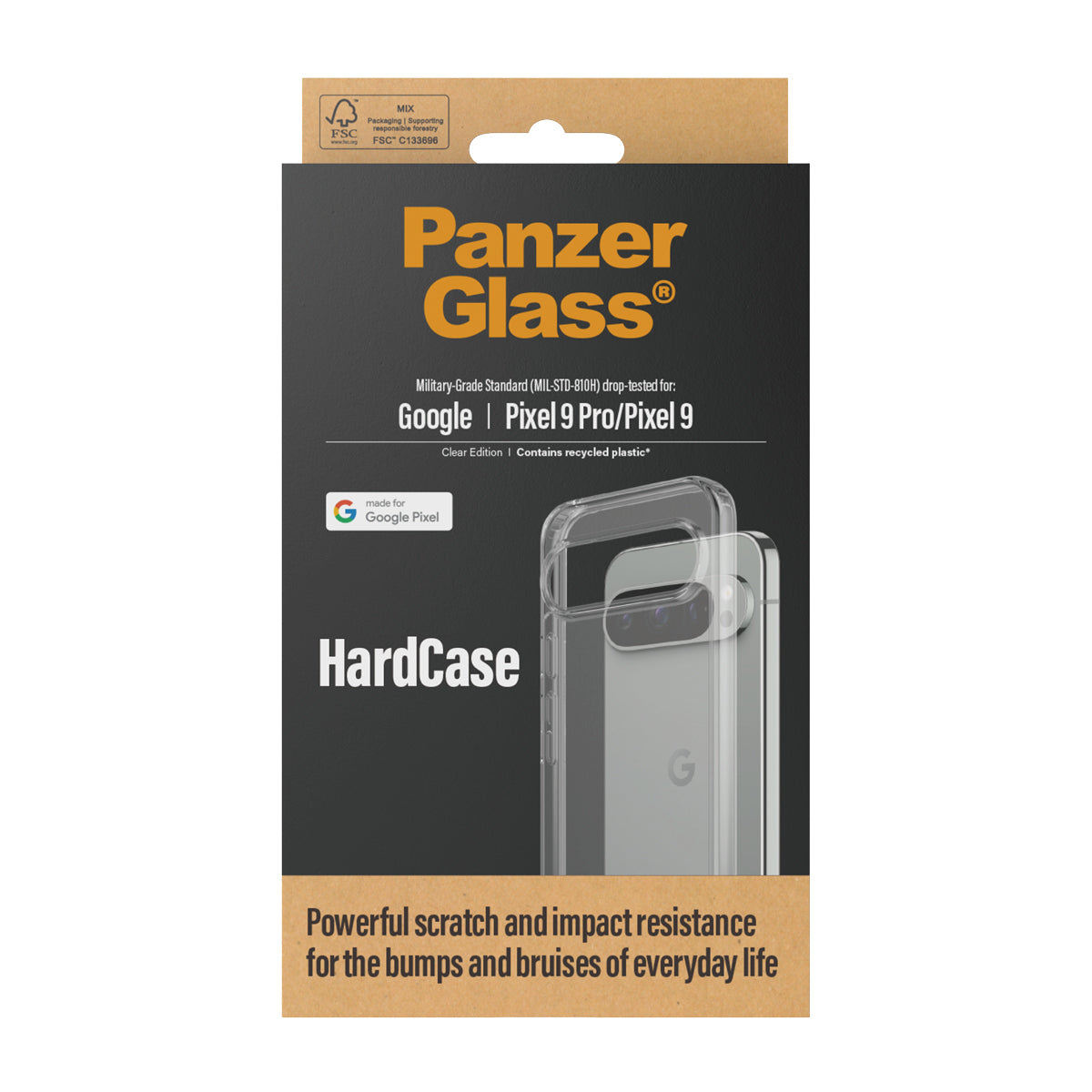 PanzerGlass ® HardCase Google Pixel 9 Pro | 9 | Transparent