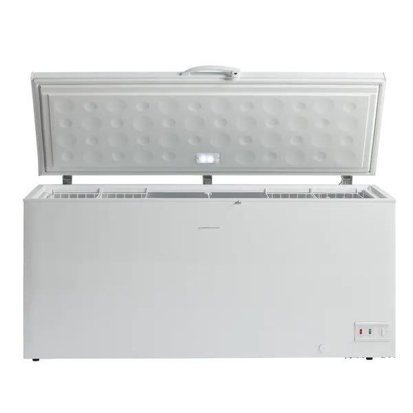 ScanDomestic CF560WE Kummefryser Fritstående 560 L Aluminium, Hvid