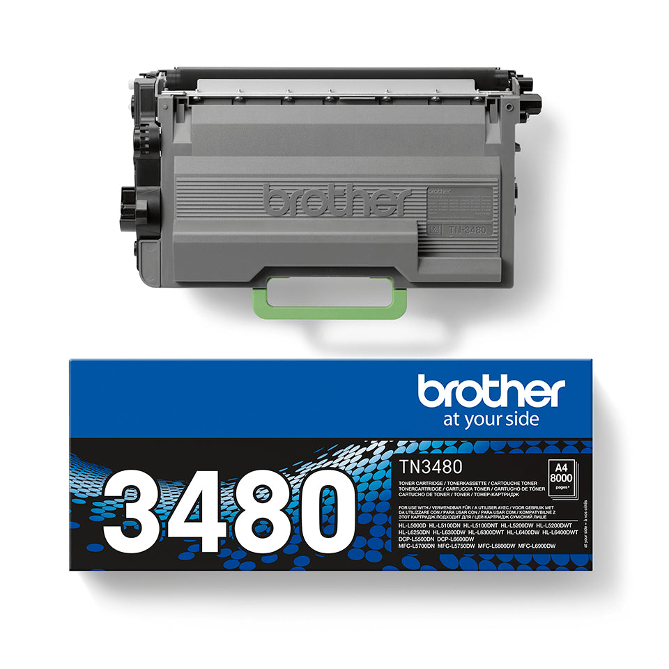 Brother TN-3480 tonerpatron 1 stk Original Sort
