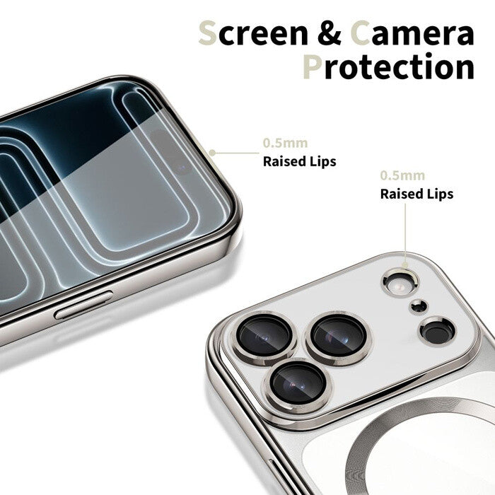 Tech-Protect 5906302334599 mobiltelefon etui 16 cm (6.3") Cover Sølv, Transparent