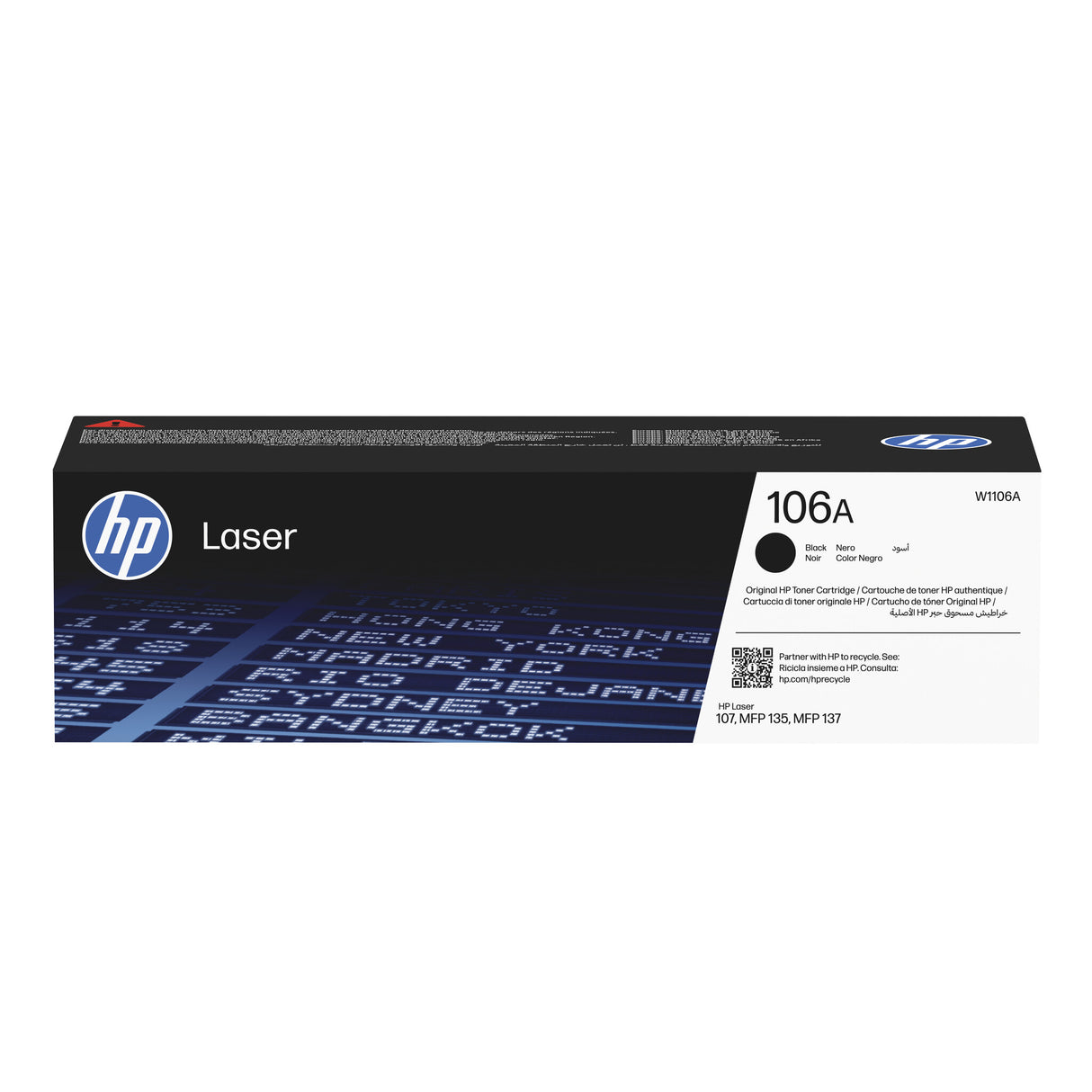 HP 106A Original LaserJet-tonerpatron, sort