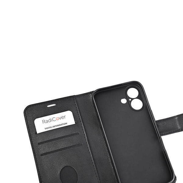 Radicover 587116 mobiltelefon etui 15,5 cm (6.1") Tegnebogsetui Sort