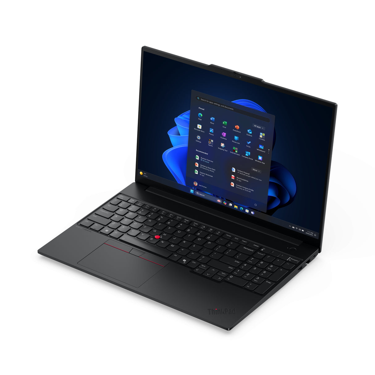 Lenovo ThinkPad E16 Gen 3 (AMD) AMD Ryzen™ 7 250 Laptop 40,6 cm (16") WUXGA 16 GB DDR5-SDRAM 512 GB SSD Wi-Fi 6E (802.11ax) Windows 11 Pro Sort Nordisk