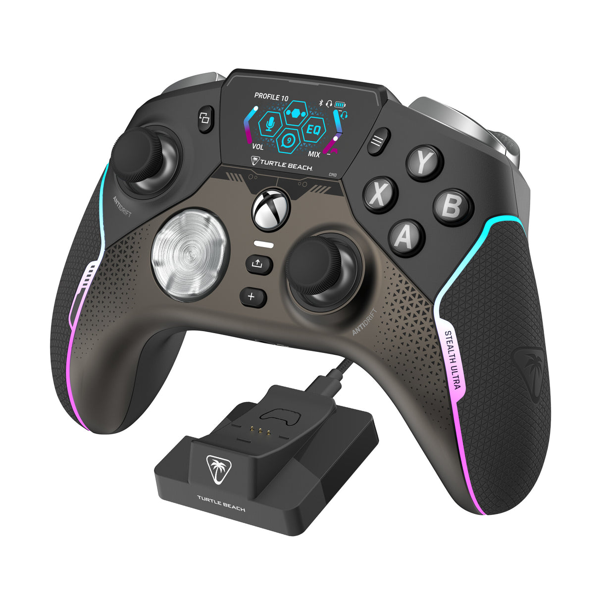 Turtle Beach Stealth Ultra Sort, Grå Bluetooth/USB Gamepad Analog/digital Android, PC, Xbox One, Xbox Series S, Xbox Series X
