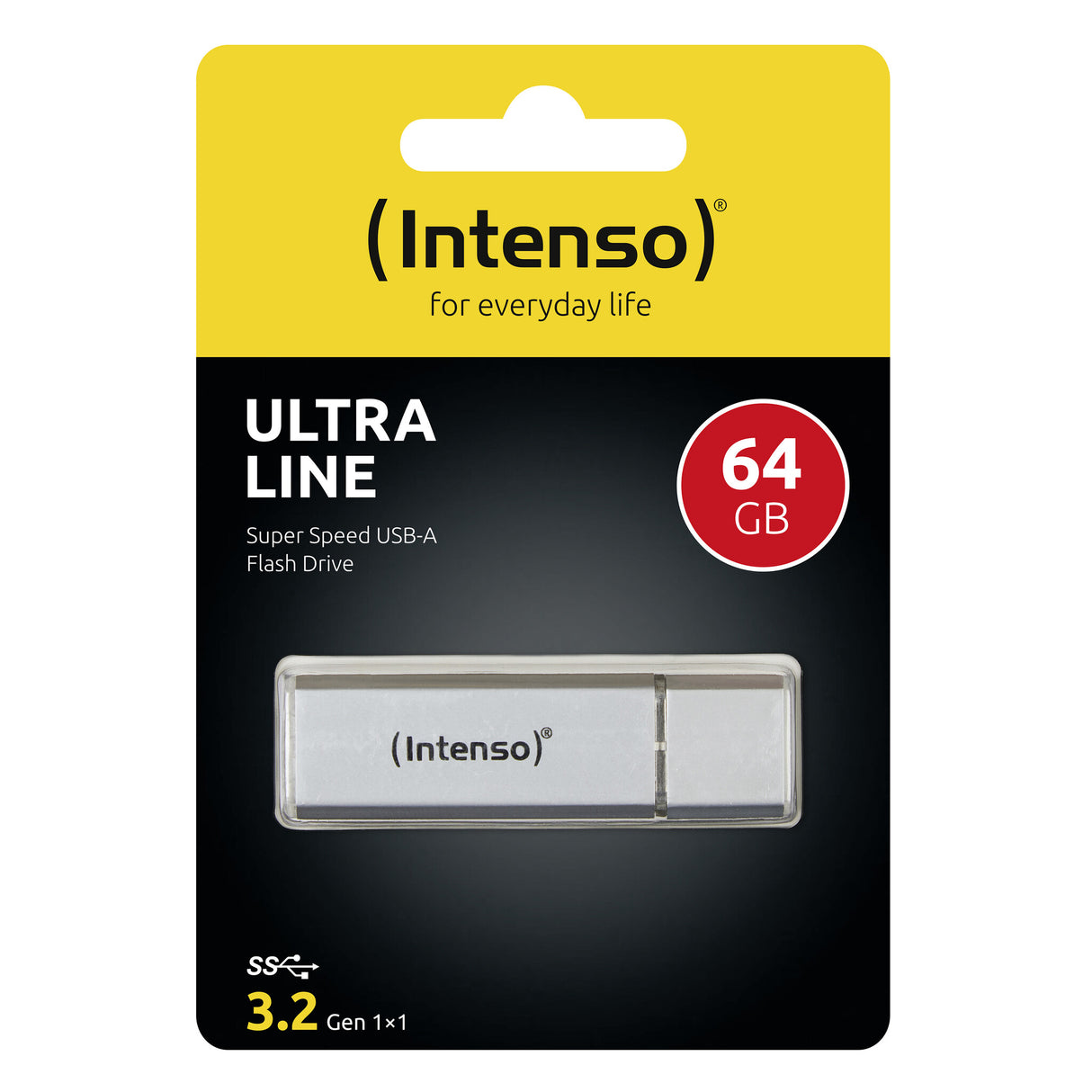 Intenso Ultra Line USB-nøgle 64 GB USB Type-A 3.2 Gen 1 (3.1 Gen 1) Sølv