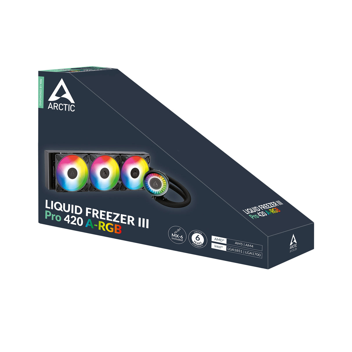 ARCTIC Liquid Freezer III Pro 420 A-RGB Processor Alt-i-en væskekøler 14 cm Sort