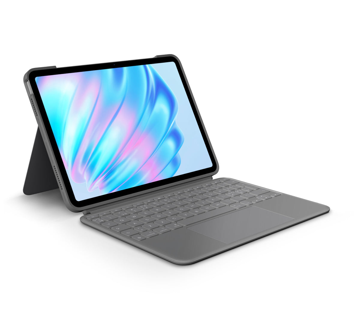 Logitech Combo Touch QWERTY Dansk, Finsk, Norsk, Svensk Smart Connector Grå