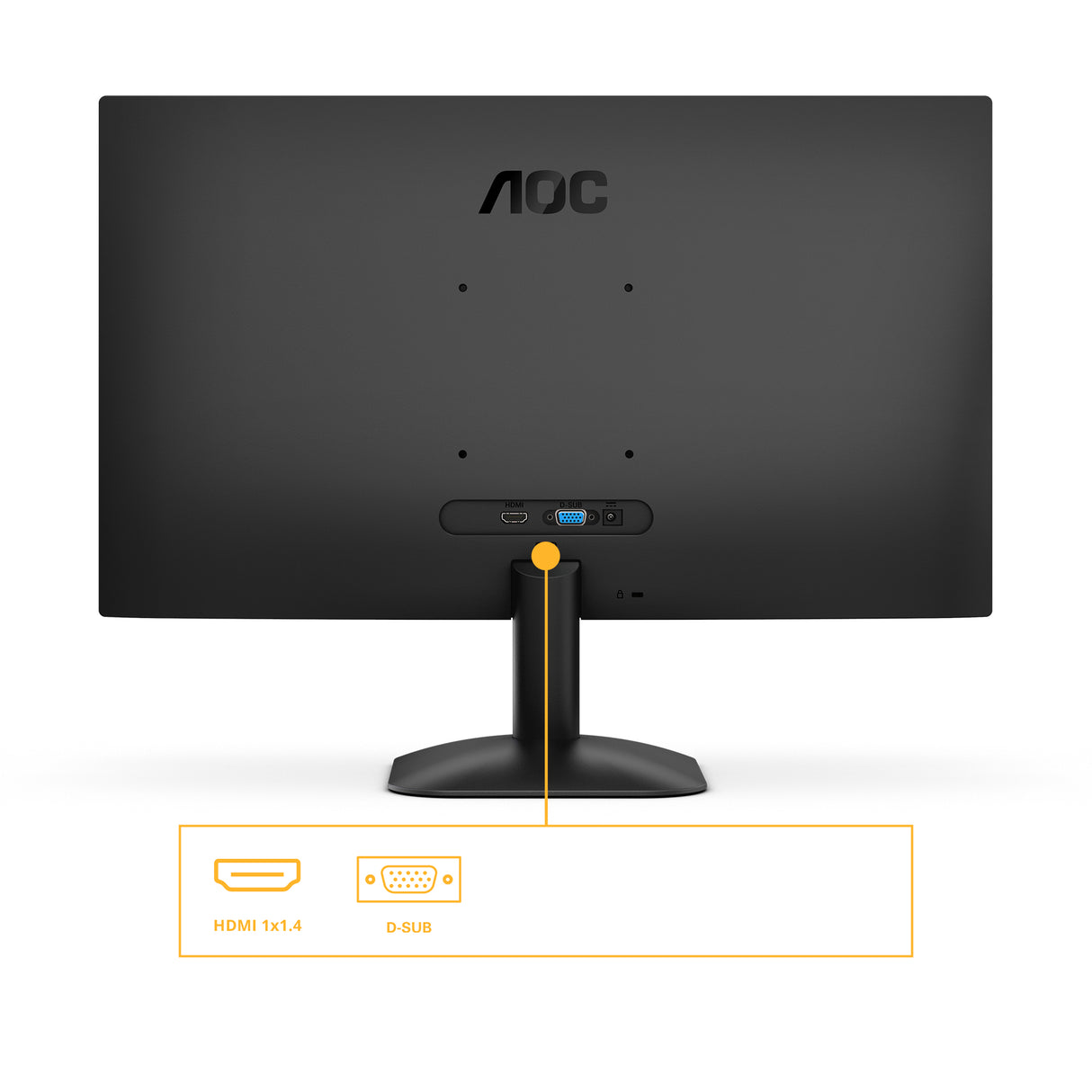 AOC 24B31H LED display 60,5 cm (23.8") 1920 x 1080 pixel Fuld HD Sort