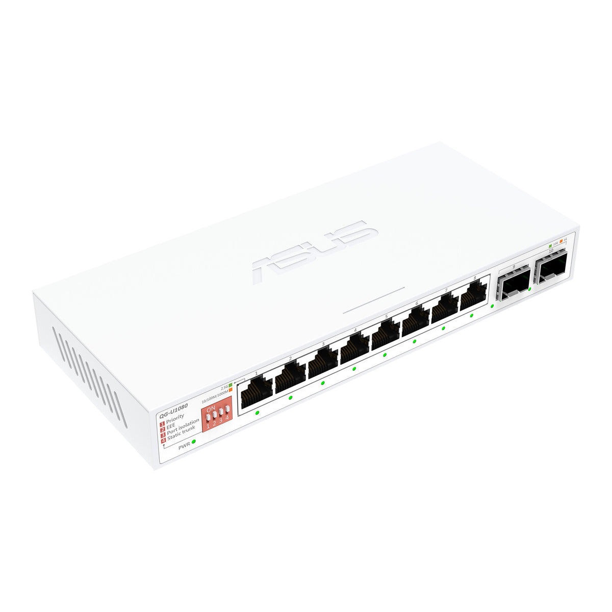 ASUS QG-U1080 Unmanaged 2.5G Ethernet (100/1000/2500) White