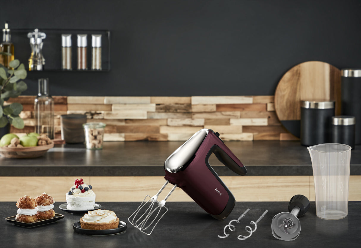 Tefal Powermix Silence HT6525 Håndmixer 600 W Rød