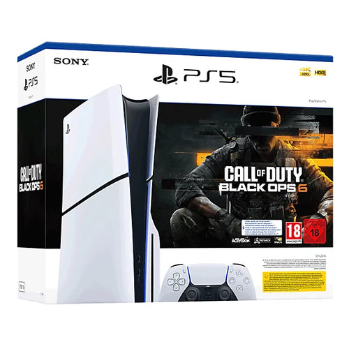 Sony PlayStation 5 Slim - Call of Duty Black Ops 6 Bundle 1,02 TB Wi-Fi Sort, Hvid