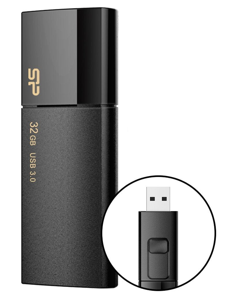 Silicon Power Blaze B05 USB-nøgle 32 GB USB Type-A 3.2 Gen 1 (3.1 Gen 1) Sort