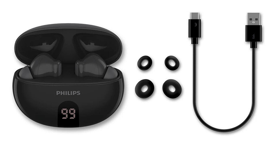 Philips TAT2520BK/00 hovedtelefoner/headset Trådløs I ørerne Opkald/musik Bluetooth Sort