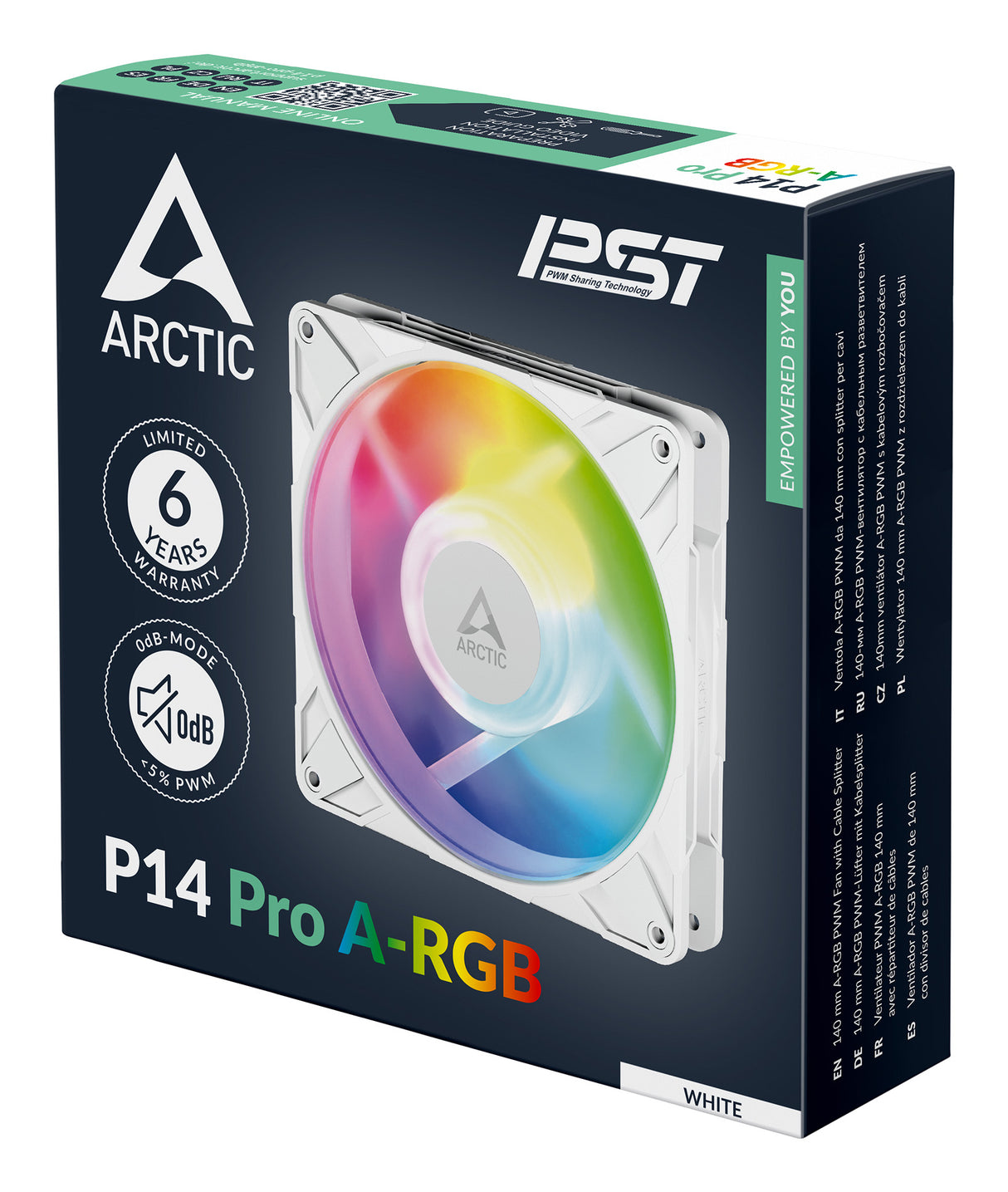 ARCTIC P14 Pro A-RGB Computerkabinet Ventilator 14 cm Hvid 1 stk