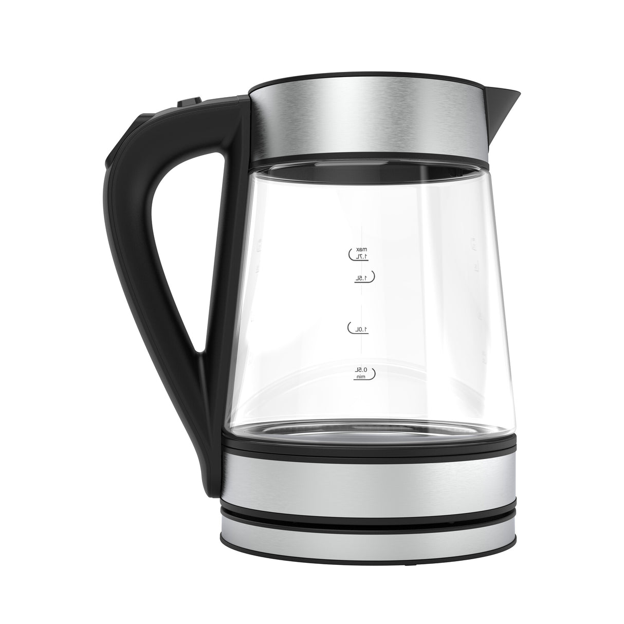 AENO EK1S elkedel 1,7 L 2200 W Sort, Sølv, Transparent