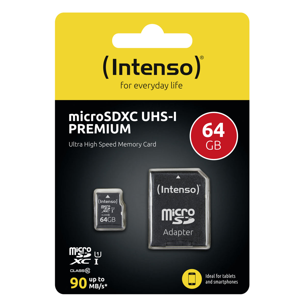 Intenso 3423490 microSD Card UHS-I 64GB SDXC Premium
